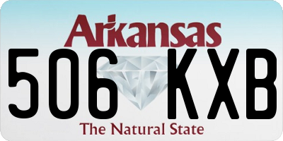 AR license plate 506KXB