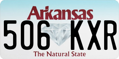 AR license plate 506KXR