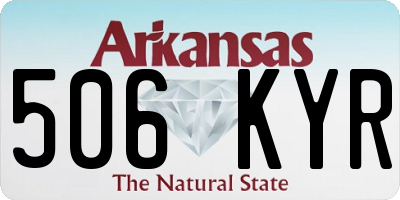 AR license plate 506KYR