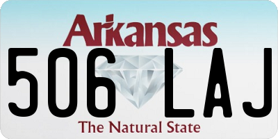 AR license plate 506LAJ