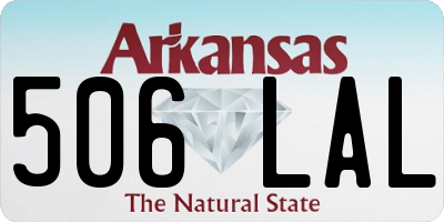 AR license plate 506LAL