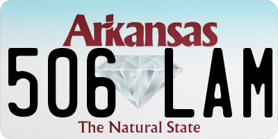 AR license plate 506LAM