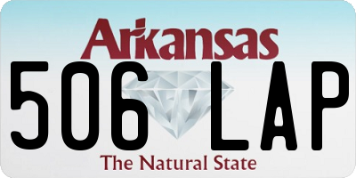 AR license plate 506LAP