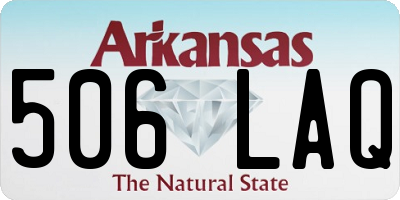 AR license plate 506LAQ