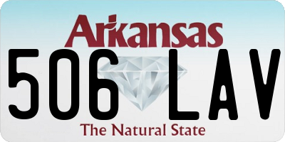 AR license plate 506LAV