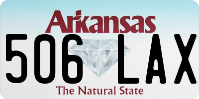 AR license plate 506LAX