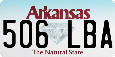AR license plate 506LBA