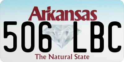 AR license plate 506LBC