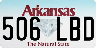 AR license plate 506LBD