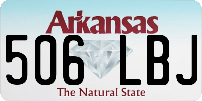 AR license plate 506LBJ