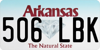 AR license plate 506LBK