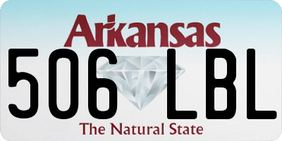 AR license plate 506LBL