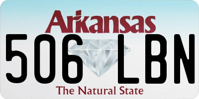 AR license plate 506LBN