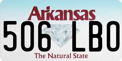 AR license plate 506LBO