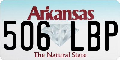 AR license plate 506LBP