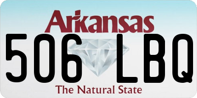 AR license plate 506LBQ