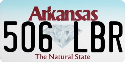 AR license plate 506LBR