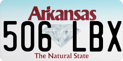 AR license plate 506LBX