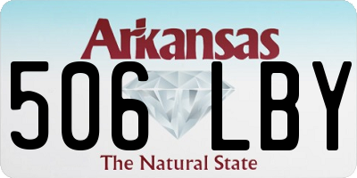 AR license plate 506LBY