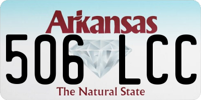 AR license plate 506LCC