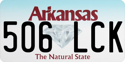 AR license plate 506LCK