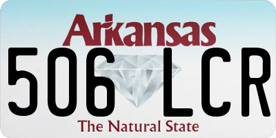 AR license plate 506LCR