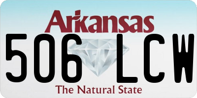 AR license plate 506LCW