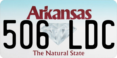 AR license plate 506LDC