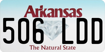 AR license plate 506LDD