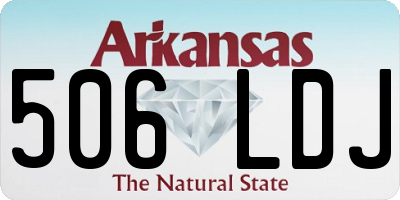 AR license plate 506LDJ