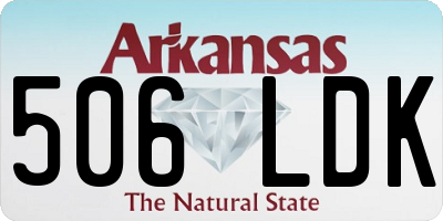 AR license plate 506LDK