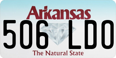 AR license plate 506LDO