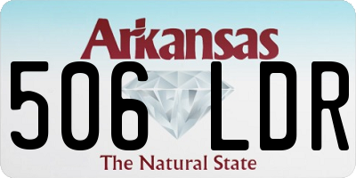 AR license plate 506LDR