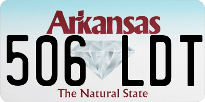 AR license plate 506LDT