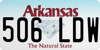 AR license plate 506LDW