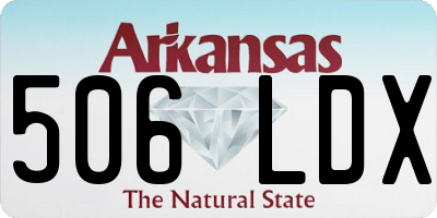 AR license plate 506LDX