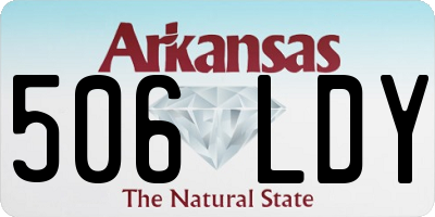 AR license plate 506LDY