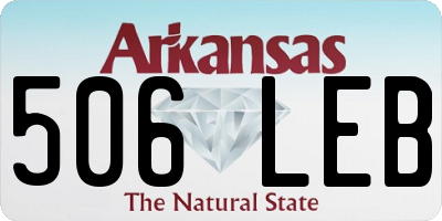AR license plate 506LEB