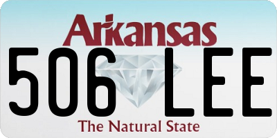 AR license plate 506LEE