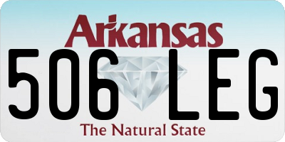AR license plate 506LEG