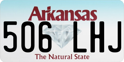 AR license plate 506LHJ