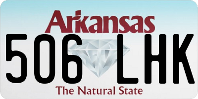 AR license plate 506LHK
