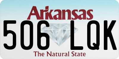 AR license plate 506LQK