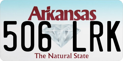 AR license plate 506LRK