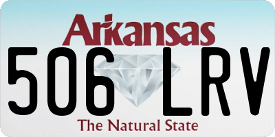 AR license plate 506LRV