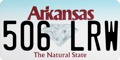 AR license plate 506LRW