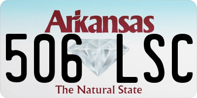 AR license plate 506LSC