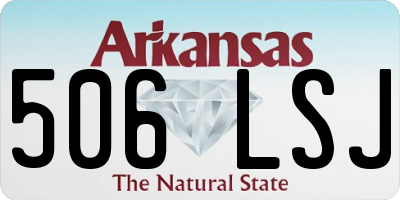 AR license plate 506LSJ