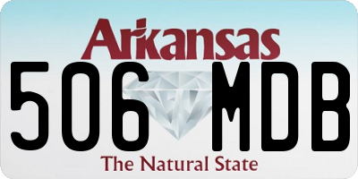 AR license plate 506MDB