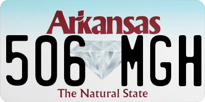 AR license plate 506MGH